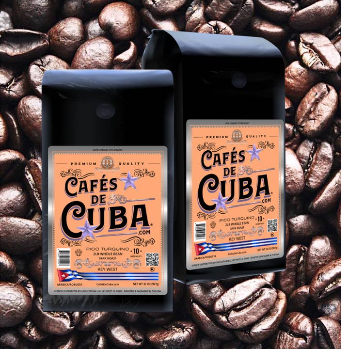 CafésDeCuba.com® - Wholesale Coffee beans - PICO TURQUINO - ARABICA / ROBUSTA BEANS - 2LB2