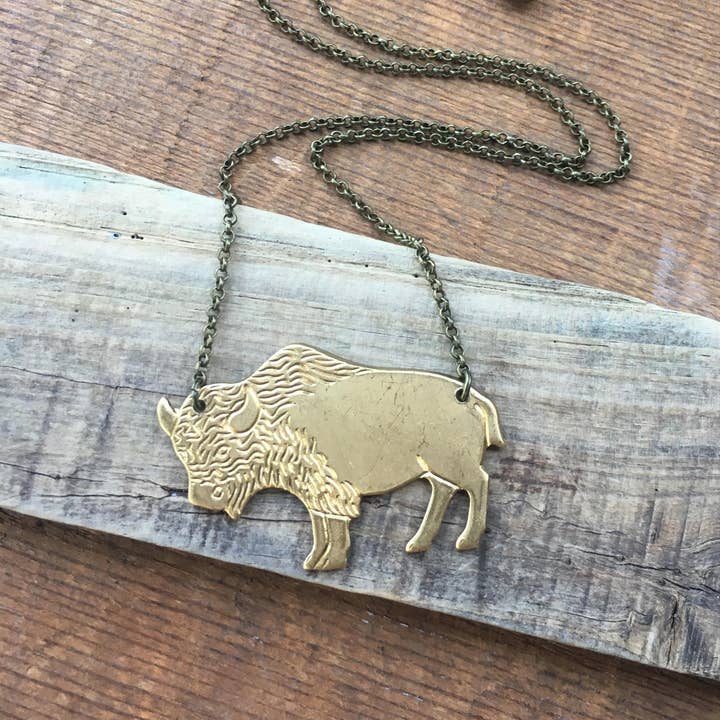 Brass Bison Buffalo Necklace and other Purchase Wholesale bison bone. Free Returns & Net 60 Terms on Faire trending on Faire.