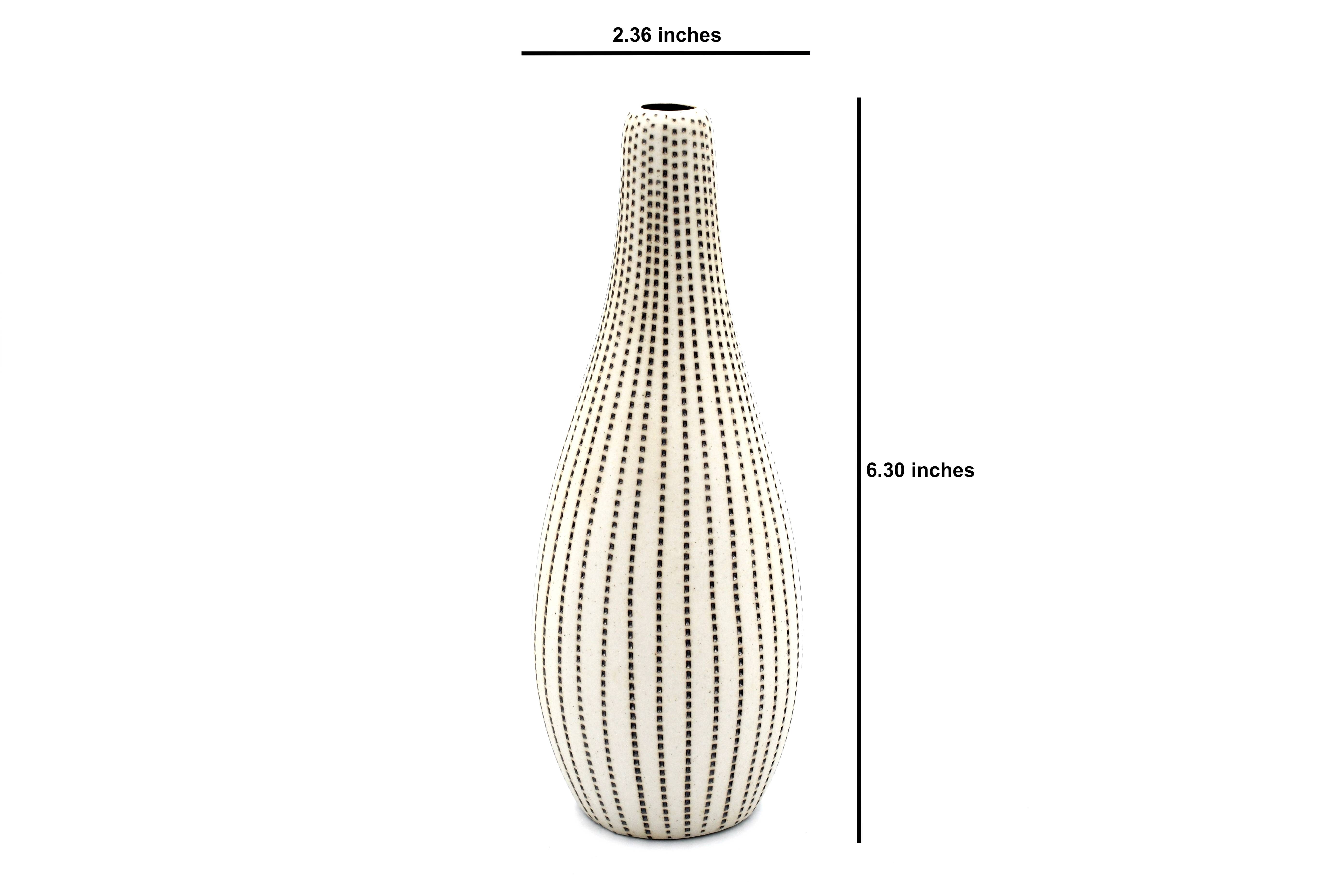 Art Floral Trading LLC - Wholesale Vase - 036W23 MODO MINI-Handcrafted Porcelain Bud Vase1