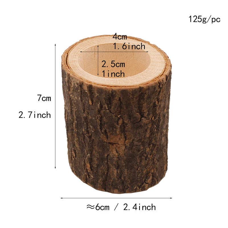 Dark Wood Candle Holders 3-Piece Set for wholesale on Faire6