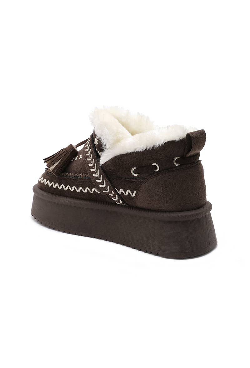 Joia Paris - Wholesale Boots - Women's - Warm boots with embroidery and tassels RU-207