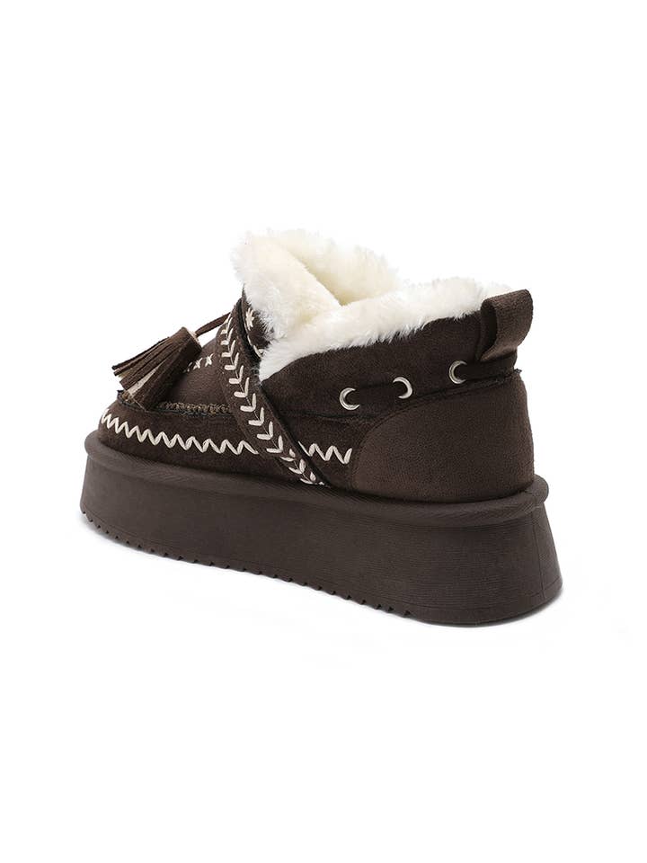 Joia Paris - Wholesale Boots - Women's - Warm boots with embroidery and tassels RU-207