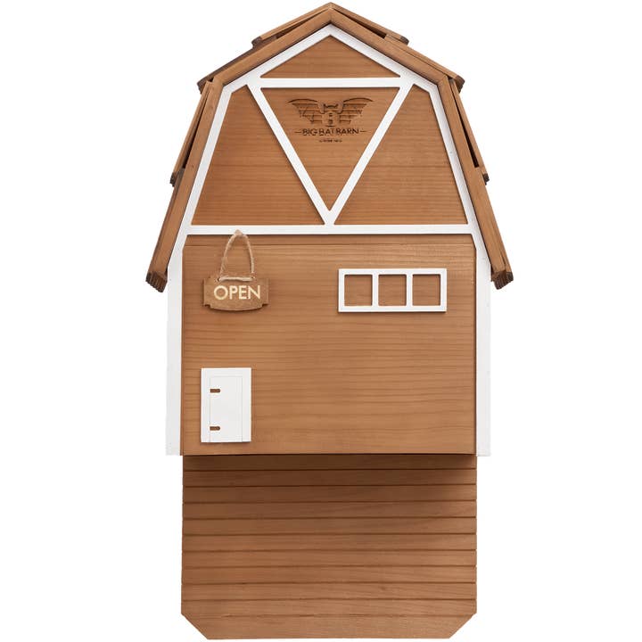 Big Bat Barn – Three Chamber Premium Cedar Bat Barn (Brown) for wholesale by Big Bat Box