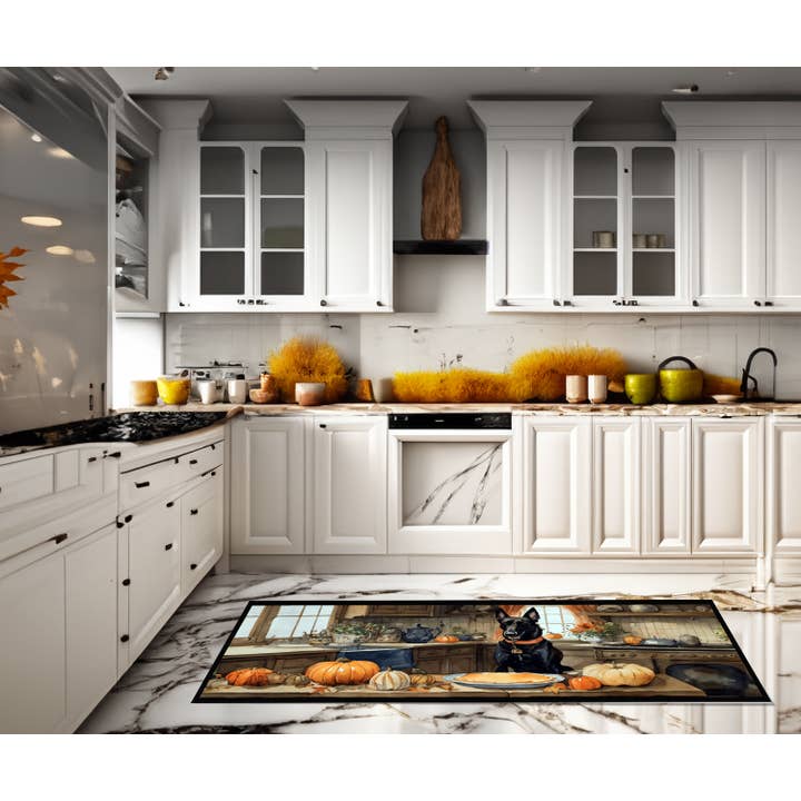 Tapis de cuisine Belgian Malinois Fall Kitchen Pumpkins 28 x 58 DAC pour la vente par Caroline's Treasures