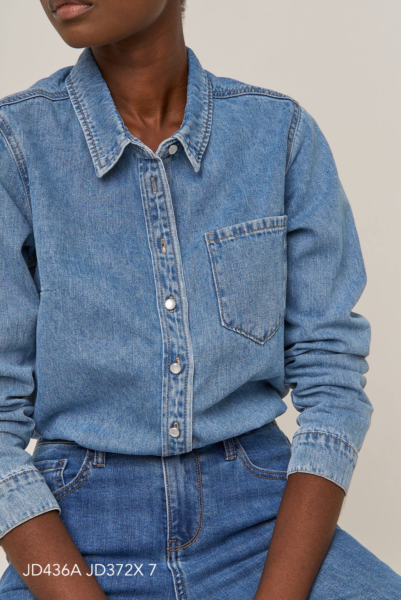 Oraije Paris - Venta al por mayor Camisa con botones - Mujer - Camisa de mezclilla Celia16