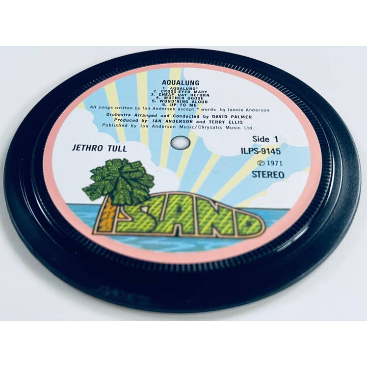 Jethro Tull - Aqualung. Record Label Coaster. Popsters. for wholesale by Popsters