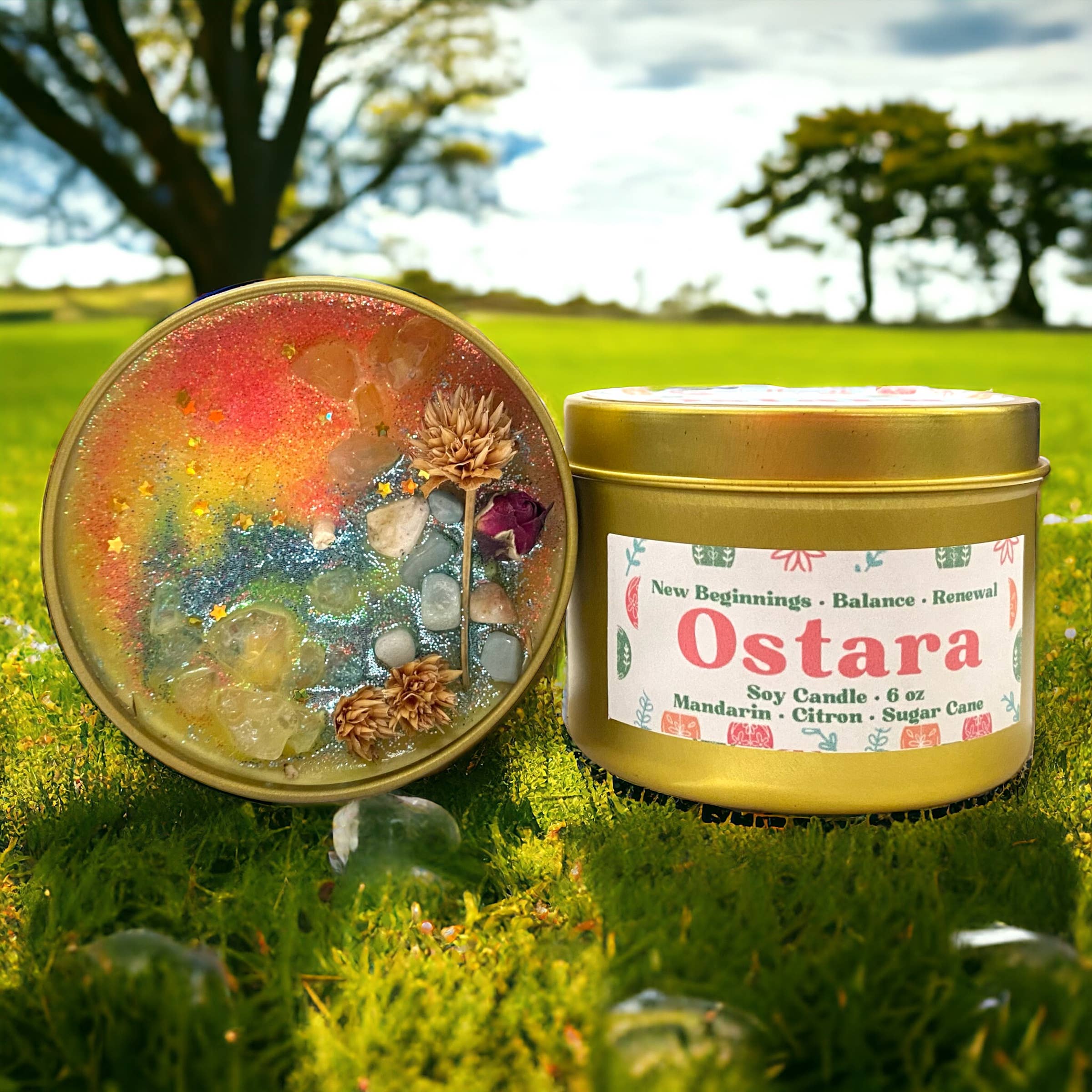 Raven’s Hearth – Großhandel Reisekerzen – Ostara-Kerze | Zitrus- und Zuckerduft | Erneuerung & Balance3