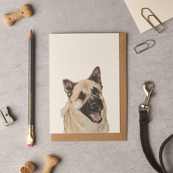 Sheru Akita Blank Card for wholesale by byOliviaBell