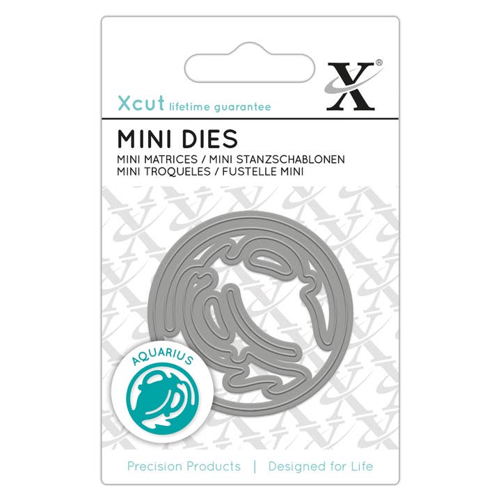 Xcut Mini Die, Aquarius Zodiac Sign, Carbon Steel, Art Craft for wholesale by West Design Products