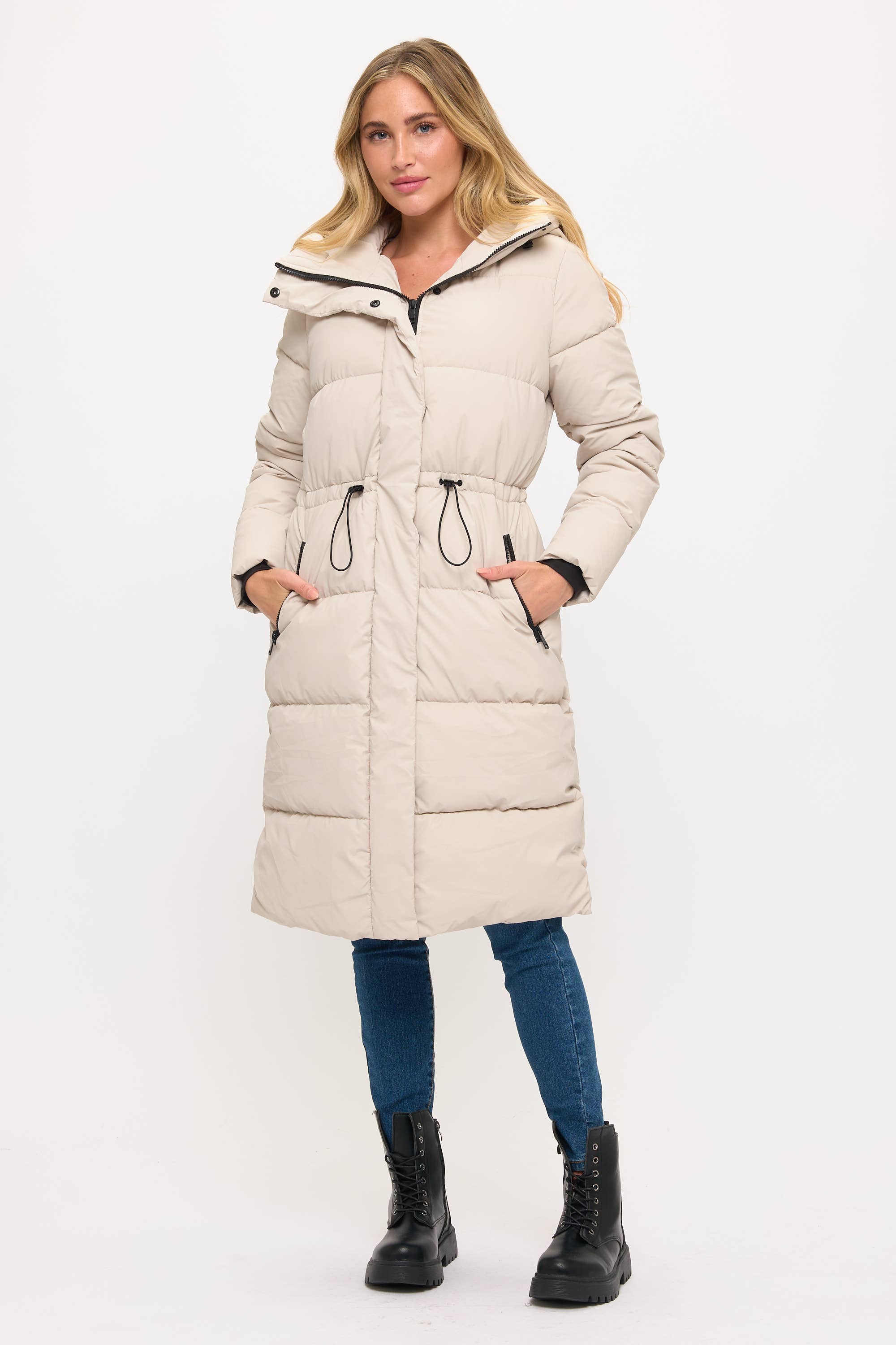 Coalition Apparel Inc - Wholesale Pufferjack - Dames - CLANP0112: Nordic Luxe Gewatteerde Jas met Capuchon8