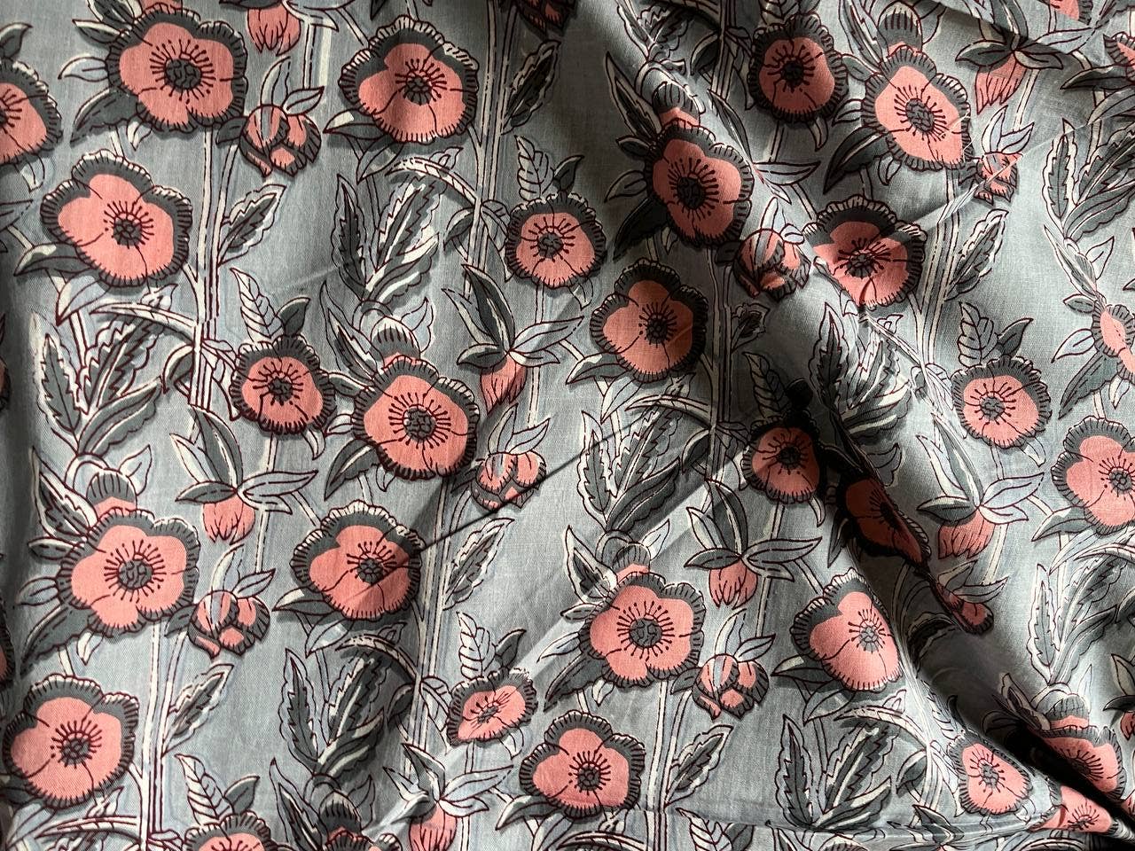 Bhawana Handicrafts - Vente Peintures pour tissu - Beau tissu imprimé à la main en coton, tissus indiens1