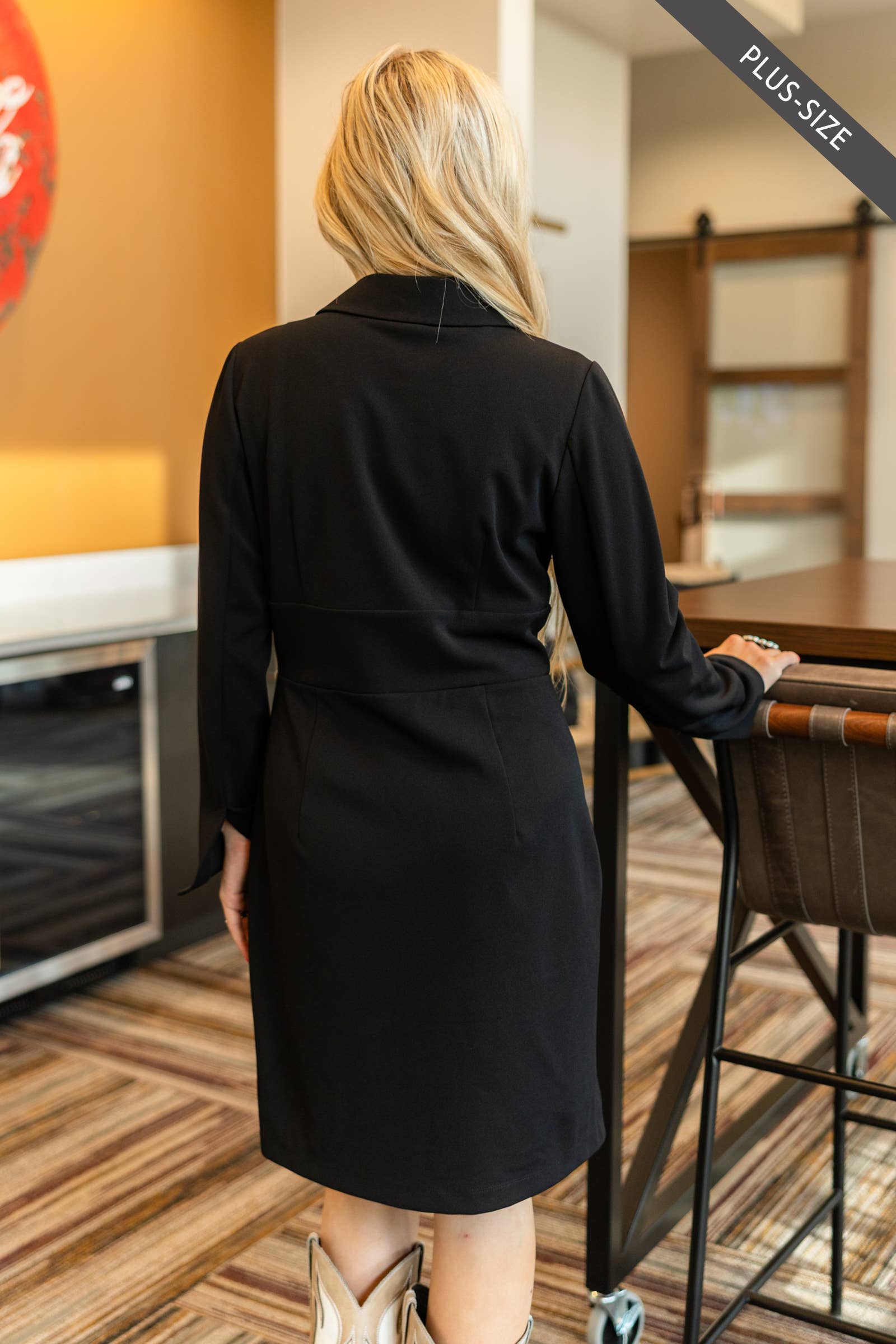 Dear Scarlett - Vente Robe – femme - Robe en ponte confortable grande taille10