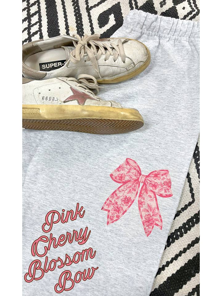 Sugar Stitch - Wholesale Lounge Sweatpants/Joggers - Women's - Big On Bows Graphic Sweatpants16