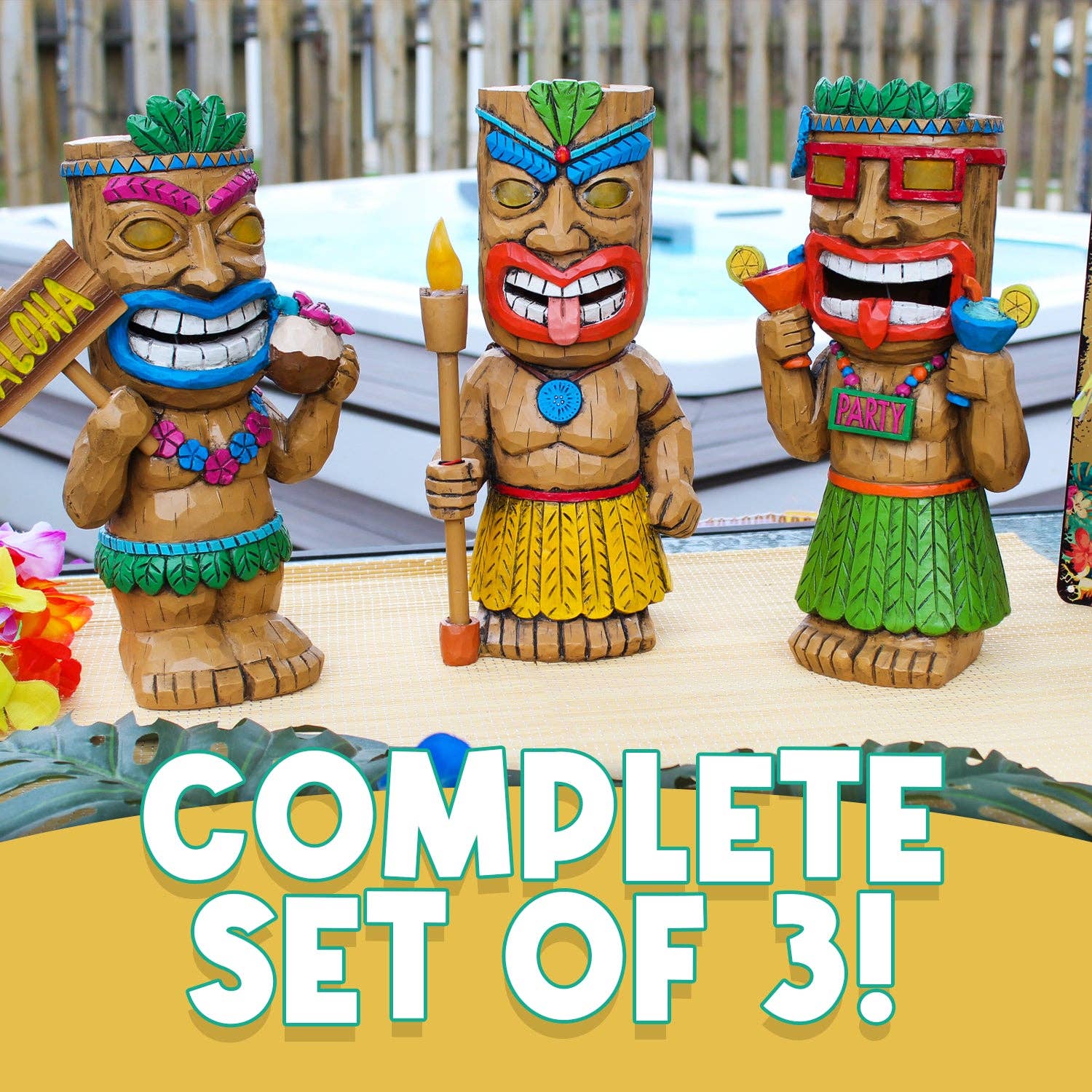 Kurated Korner - Wholesale Outdoor Ornament/Decor - Darware Tiki Garden Statues1