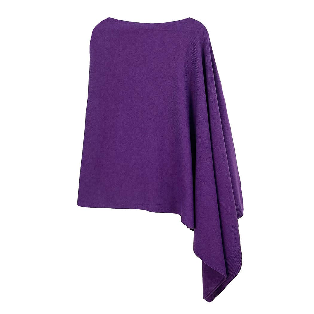 Fashion City – wholesale Poncho – Women's – Light Tone Solid Diamond Shape Scarf Poncho6