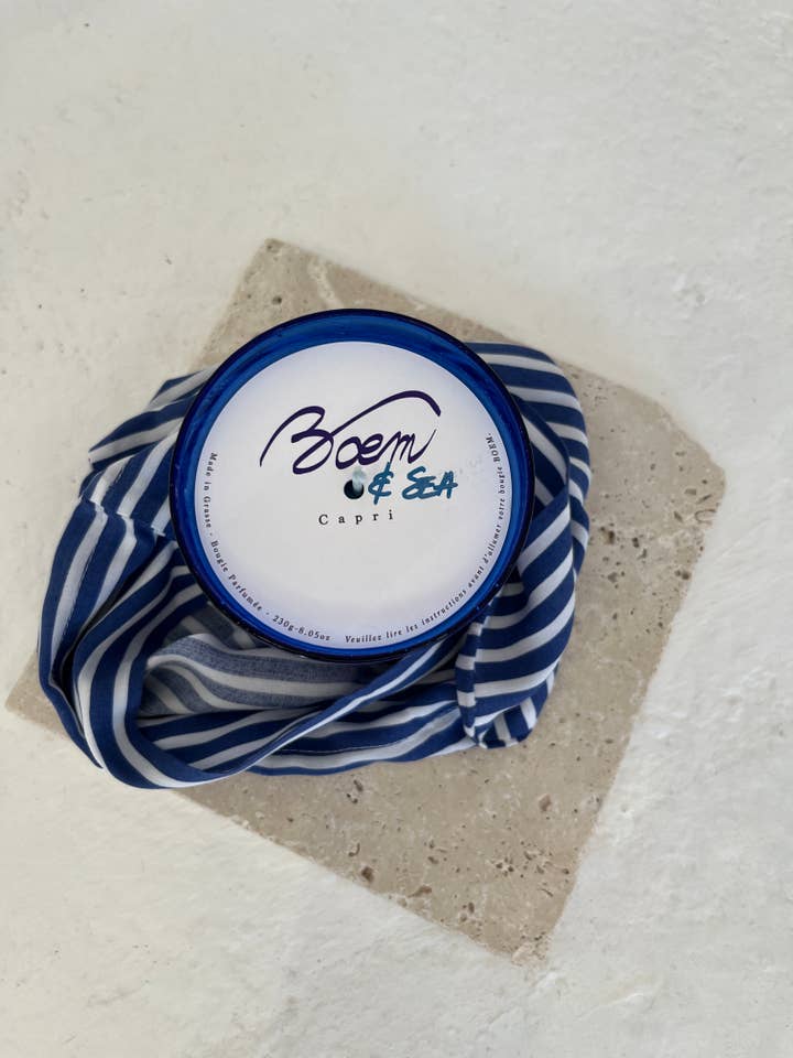 Candela profumata Capri per la vendita all'ingrosso da parte di BOĒM & SEA