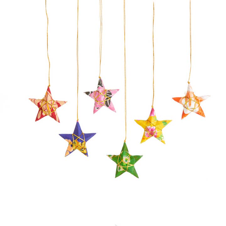 Sari Star Ornament Set for wholesale by SERRV International