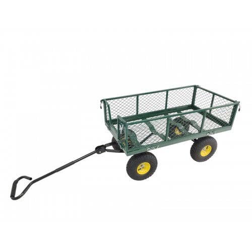 FIXTUREDISPLAYS - Wholesale Garden Tool - Heavy Duty Lawn/Garden Utility Cart/Wagon With Removable Side Meshes 10086