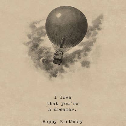 You're a Dreamer - Birthday Card for wholesale by Laughing Elephant