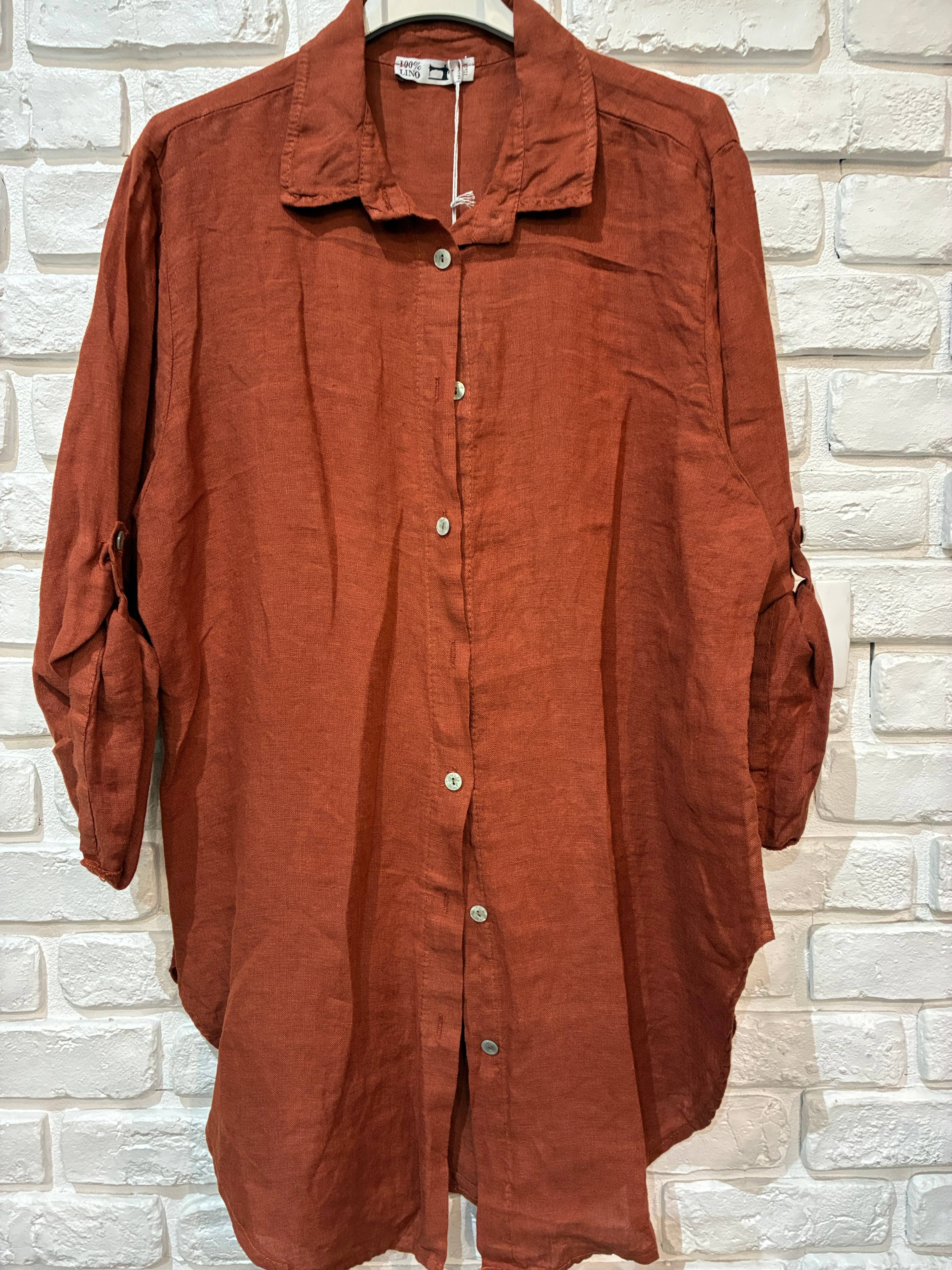 la maison des fibres naturelles - Wholesale Button Down Shirt - Women's - 100% linen shirt 62015940