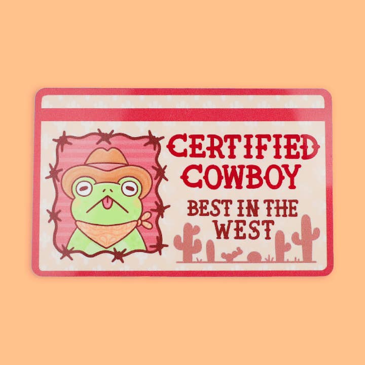 Certified Cowboy Toad Fake Drivers License for wholesale by Turtle's Soup