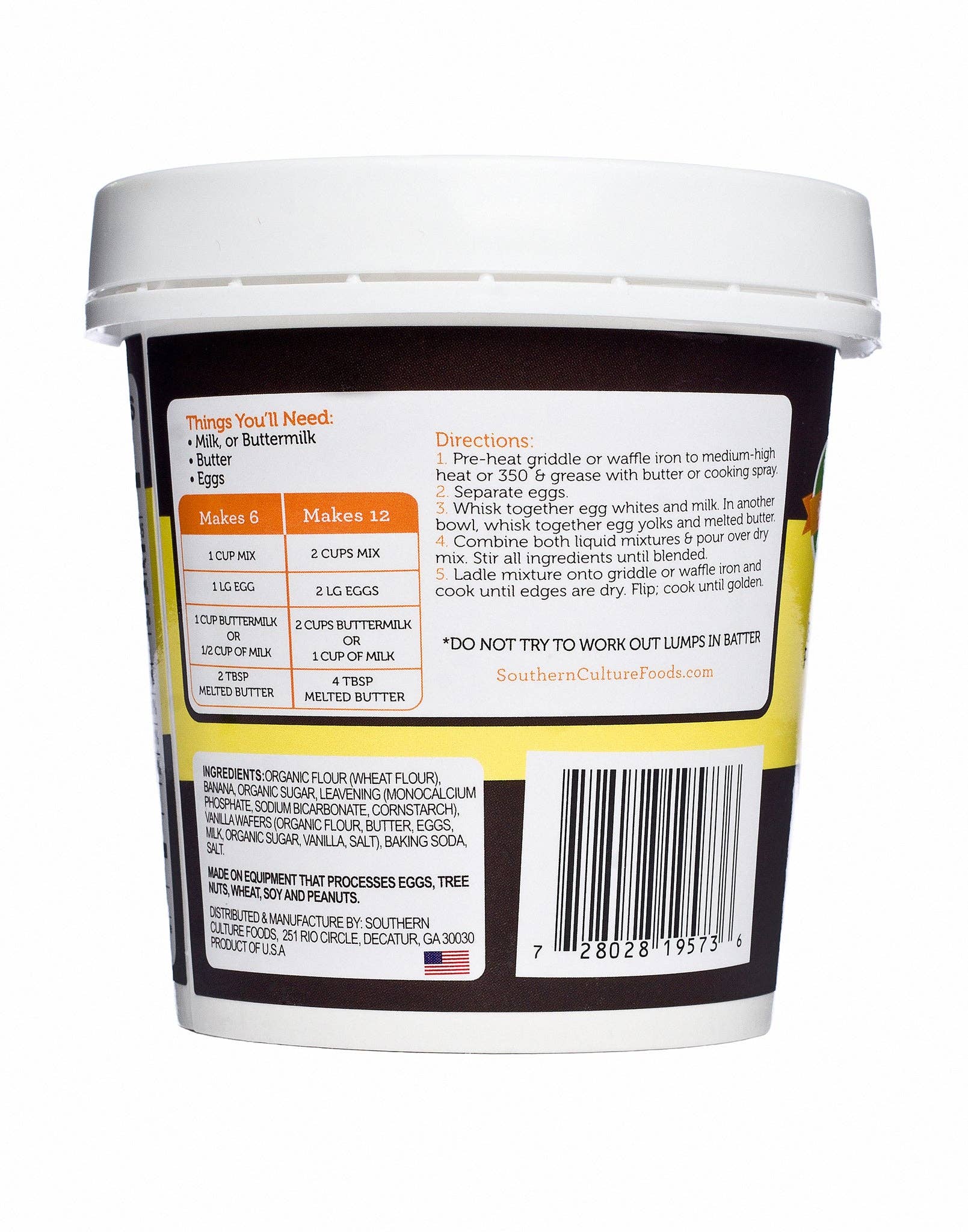 SoCu Kitchen – Engroshandel Pandekagemix – Banan budding pandekage og vaffel Mix1