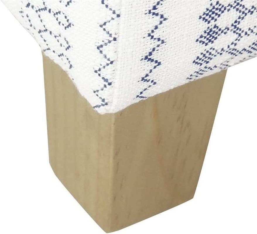 Blue Stripe Ottoman with Storage for Home Decor for wholesale on Faire6