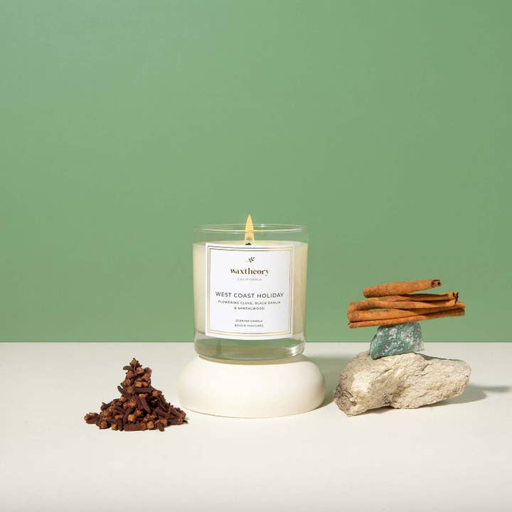 West Coast Holiday 8 oz candle for wholesale by Waxtheory