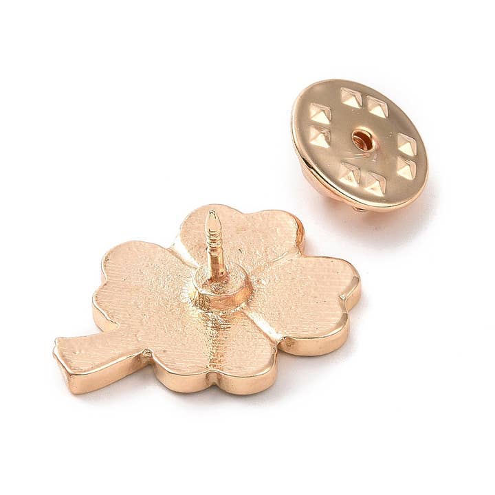 WishStrings - Wholesale Lapel Pin/Button - Four Leaf Clover - Wish Pins - Enamel Pin Badge (EWP010)3