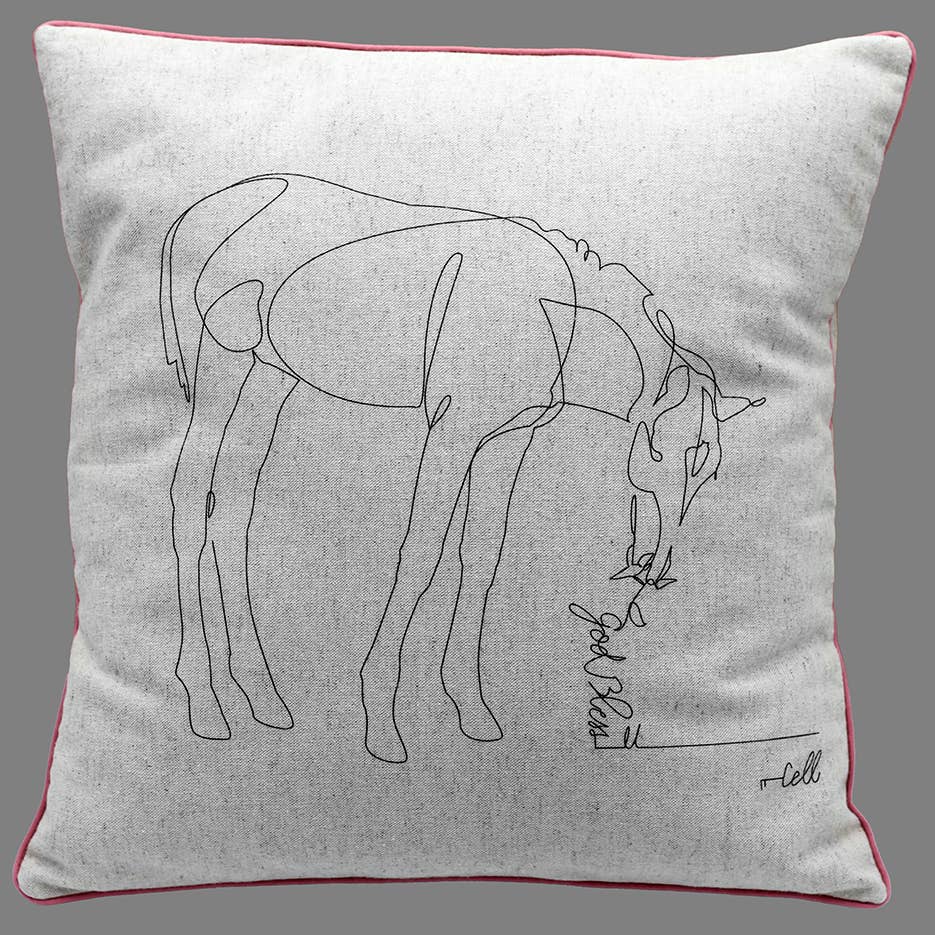 Cosette et les lys - Wholesale Throw Pillow Cover - God bless U — Textile art cover3