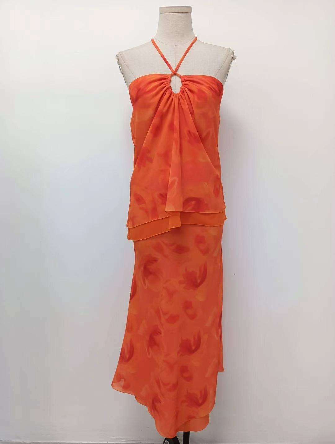 LORIANE - Wholesale Top & Skirt Set - Women's - 7139E Printed top and skirt set12