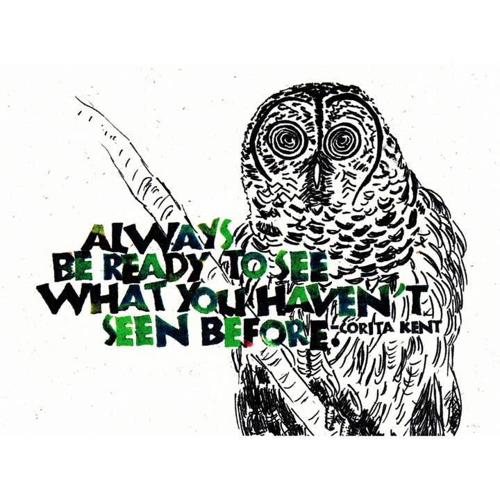 Card A006 Always Be Ready -- Sister Corita Kent for wholesale by ArtLight Media