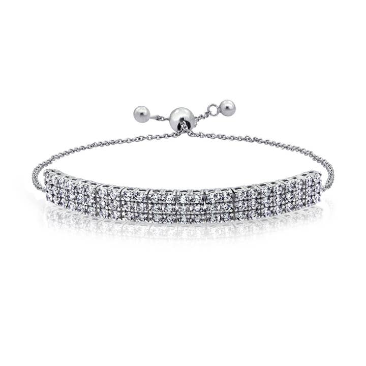 Three-row Bolo Bracelet for wholesale by Diamonbliss