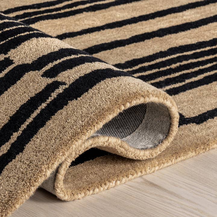 nuLOOM - Vente Tapis - Tapis de zone en laine rayé Tara3