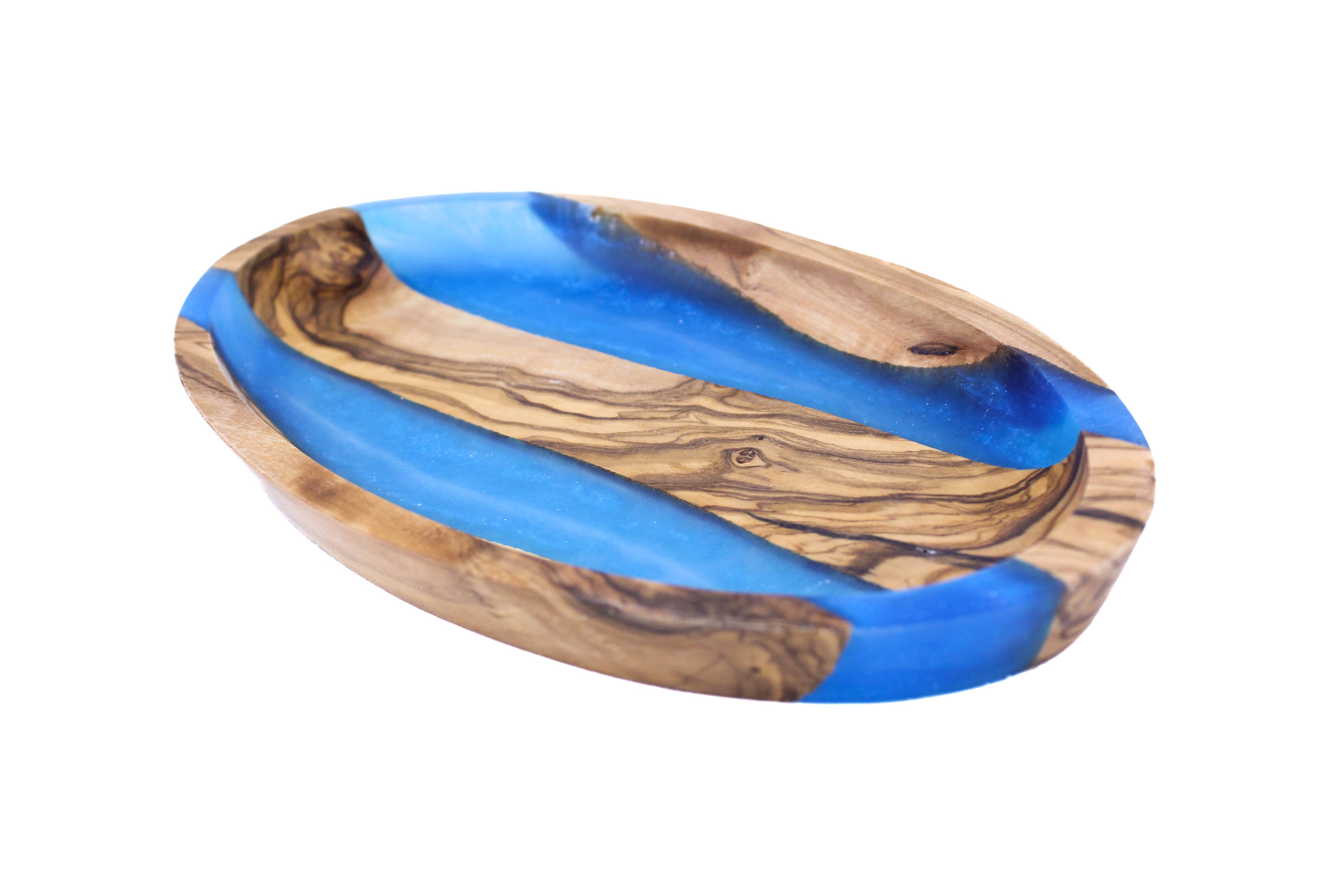 Natural OliveWood - Wholesale Condiment/Dip Bowl - Olive Wood Resin Dipping Dish3