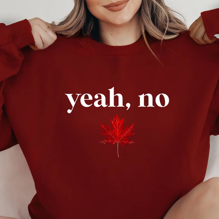 Felpa Girocollo Canada - Sì, No per la vendita all'ingrosso da parte di Days with Gray