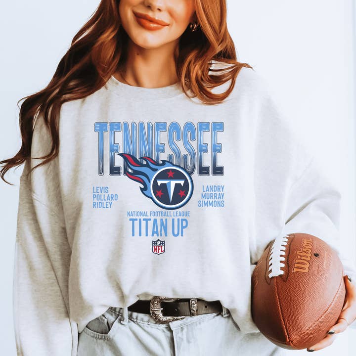 H+P Wholesale - Wholesale Graphic Sweatshirt - Unisex - Tennessee Titans Titan Up Graphic Tee/Crew3