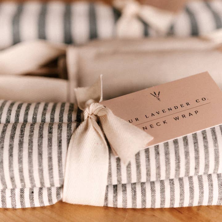 Our Lavender Co - Wholesale Hot/Cold Compress - Weighted Lavender Rice Neck Wrap5