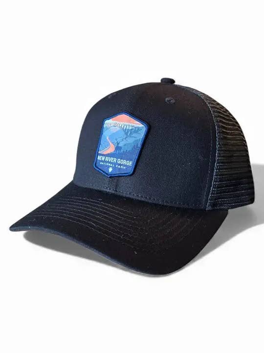 Casquette trucker Parc national New River Gorge | Virginie-Occidentale pour la vente par Moove Headwear