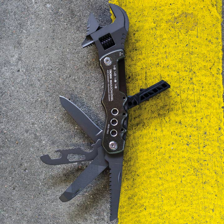 Troika Maulschlussel Wrench 12 Function Multi-tool for wholesale by Troika, Duke Baron & Paperthinks by Brand Node, Inc.