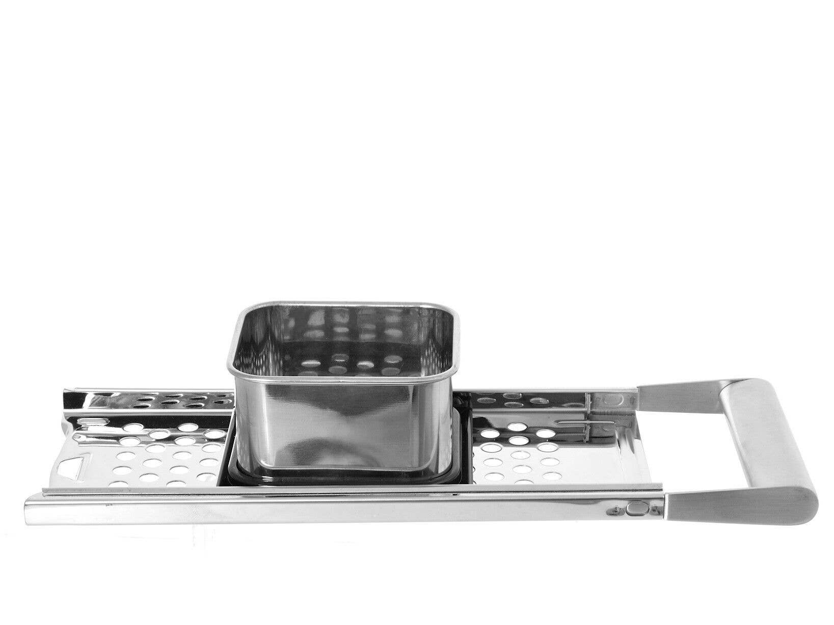 H&H - Vente Ustensile/gadget de cuisine - Machine à gnocchis en acier inoxydable avec plateaux fonctionnels2