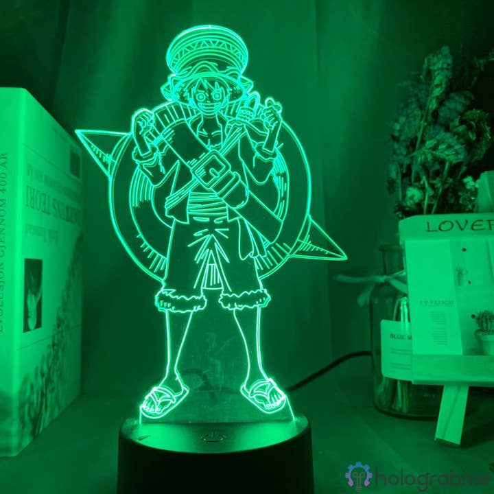 Holograbme - Wholesale Accent/Desk Lamp - One Piece Lamp Captain Monkey D. Luffy5