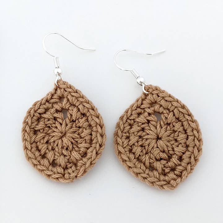 Handmade Crochet Tear Drop Earrings for wholesale by Royaboya Handmade