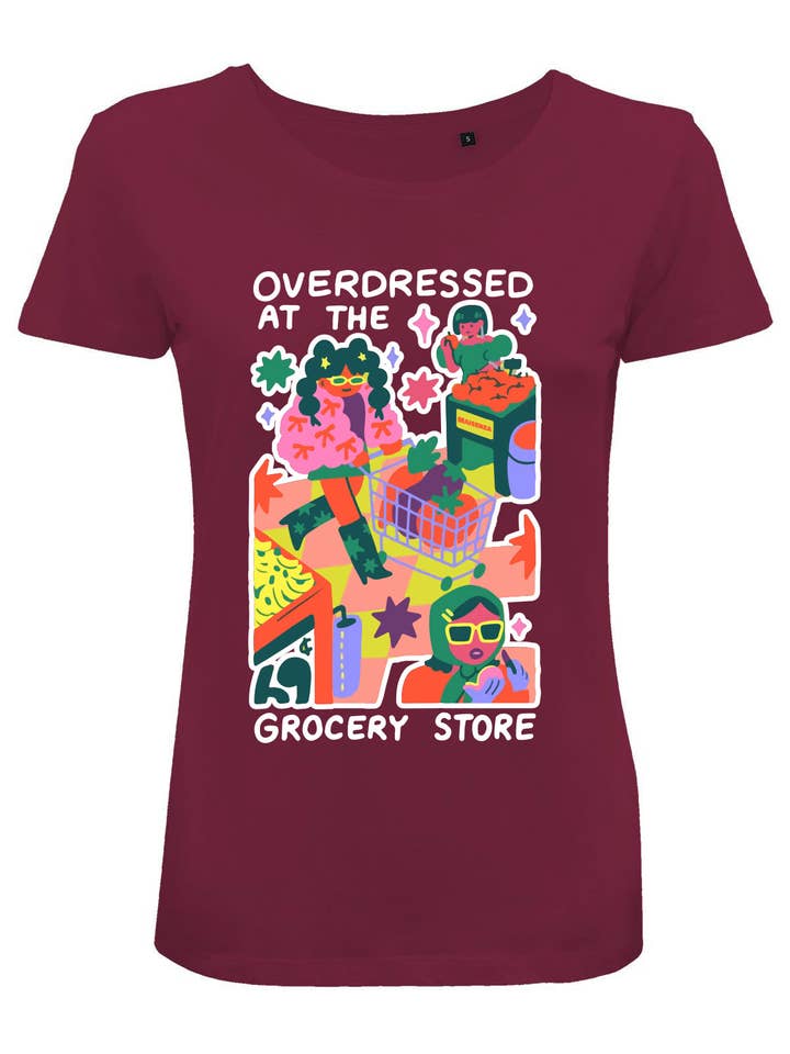 #MAISENZA - Wholesale Screen Printed T-Shirt - Women's - Printed T-shirt Woman - OverDressed at the grocery store2
