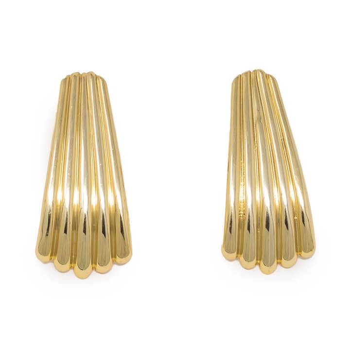 Modafleur - Wholesale Dangle Earrings - THE GOLD RIPPLE0