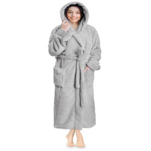  Fleece Robes for Women Furry Soft Women Bathrobe Fluffy Cozy  Kimono Robe Heavy Robes Terry Lightweight Solid Plush : Clothing, Shoes &  Jewelry