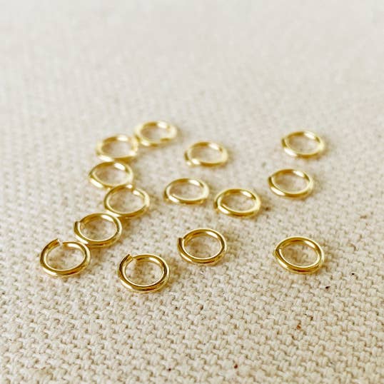GoldFi - Wholesale Craft Supplies - 5 grams bag of 18k Gold Filled Jump Ring Size 3mm, 4mm, 5mm,