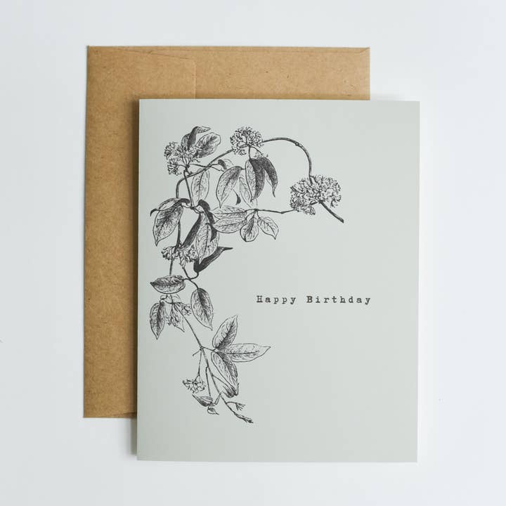 Happy Birthday Card - Floral for wholesale by Cardinal Farmhouse