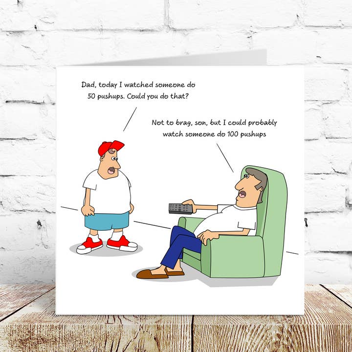 Funny Fathers Day Card - Dad Dancing - A Legend In His Own Mind - Foto 7
