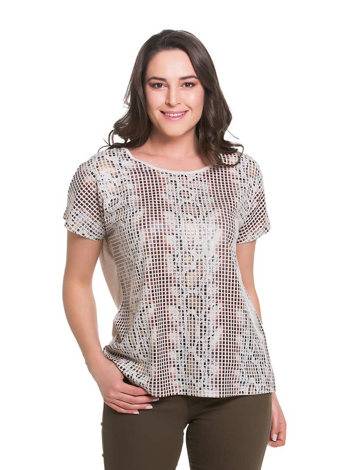 Copper Lattice Top for wholesale by Tops & Plus